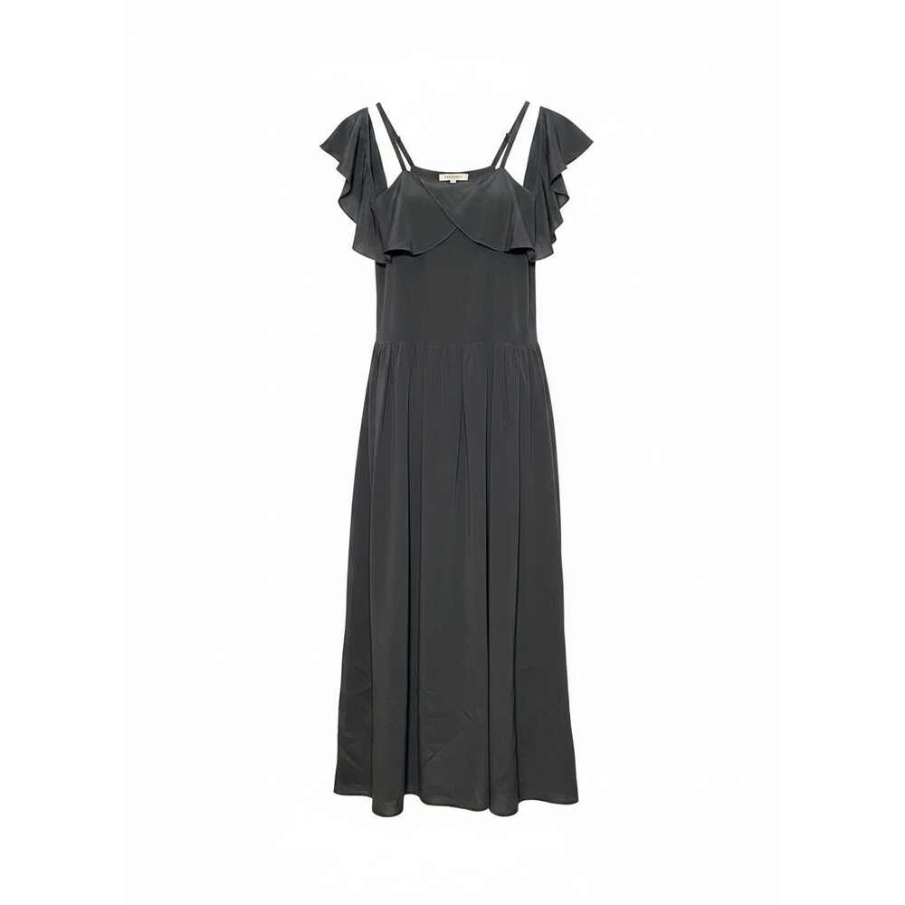 Semicouture Women's Black Sleeveless Maxi Evening Dress Size 40 NWT